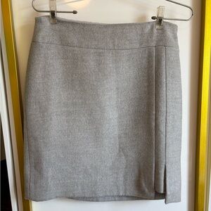 White House Black Market Light Gray Mini Skirt